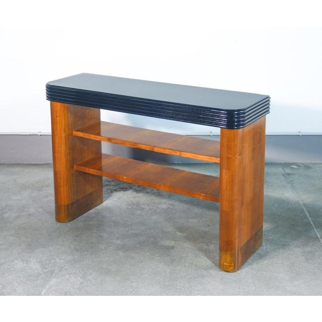 Italian Art Deco Wooden Console Table, 1930s For Sale - Image 10 of 18