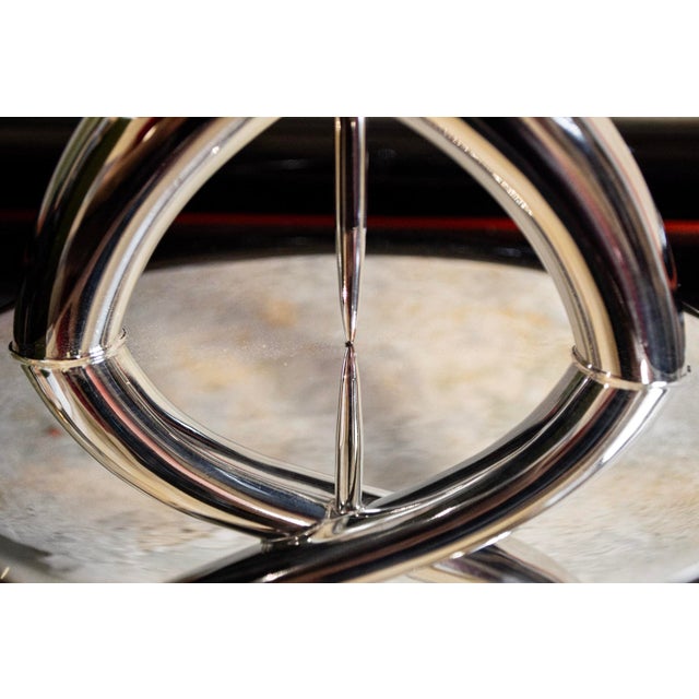 Fleche Silver-Plated Candelabra by Gio Ponti for Christofle, 1928 For Sale - Image 4 of 8