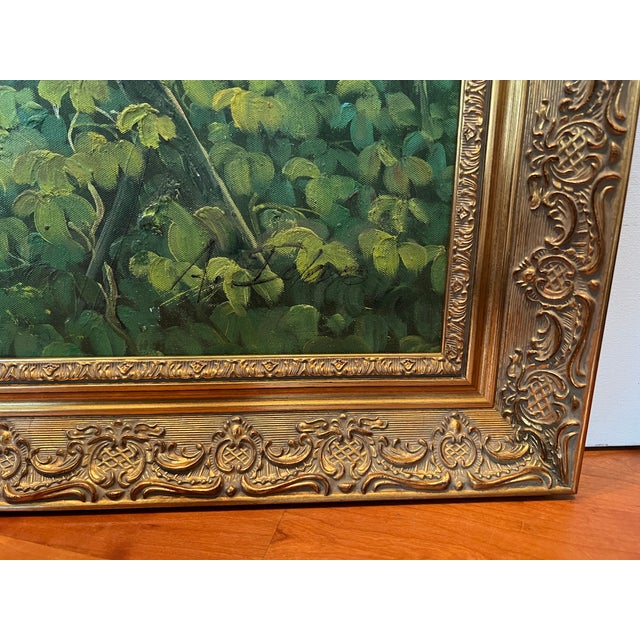Tuscan Countryside Impressionist Oil Painting, Framed For Sale - Image 12 of 18