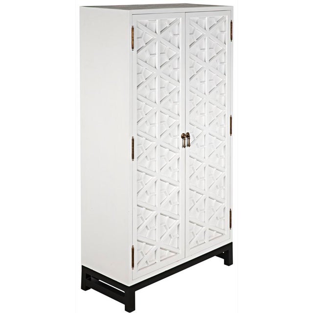 Wood NOIR Small Maharadscha Hutch, Solid White For Sale - Image 7 of 13