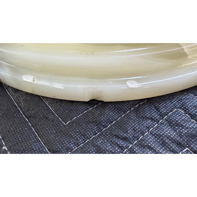 Onyx Mid-Century Modern Onyx Tripple Cylinder Base Side Tables Stand Pedestal Tables For Sale - Image 8 of 17