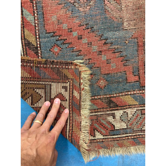 Traditional 1920s Caucasian Prayer Rug - 3 x 4.6 For Sale - Image 3 of 5