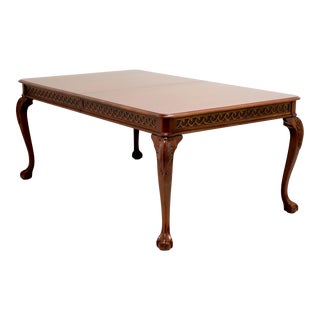 Pennsylvania House Solid Cherry Chippendale Style Ball in Claw Dining Table For Sale