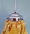 1920s Art Deco Pendant Light in Marbled Opaline Glass from Scailmont Glassworks, Belgium, 1920s. For Sale - Image 5 of 12