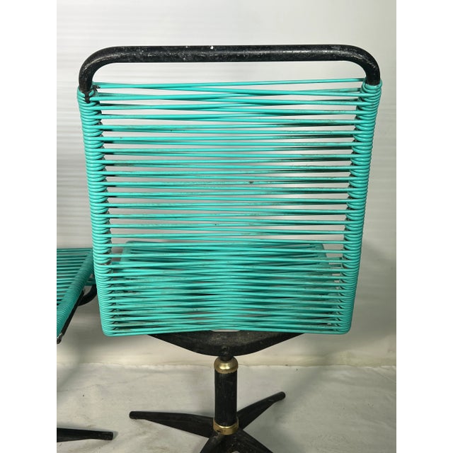 1970s Vintage Spaghetti Lounge Chairs - a Pair For Sale - Image 5 of 13