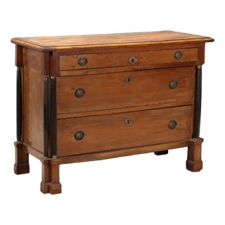 Napoleon III Italian Walnut Chest of Drawers, 1800s For Sale