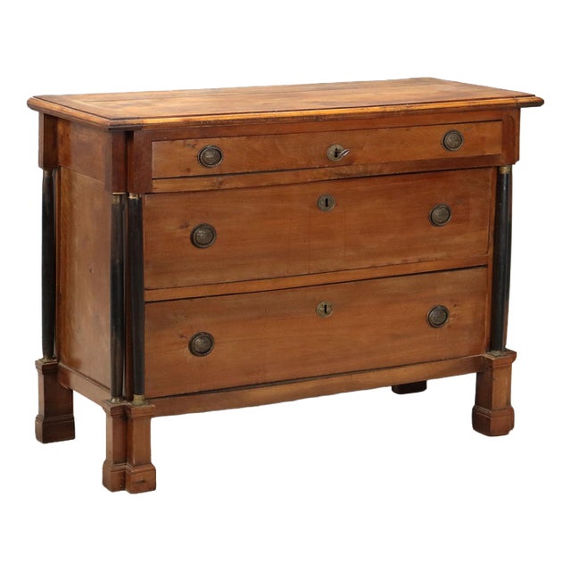 Napoleon III Italian Walnut Chest of Drawers, 1800s For Sale