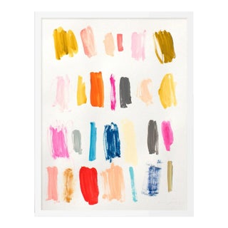 Color Instinct No. 1 by Lesley Grainger in White Frame, XS Art Print For Sale