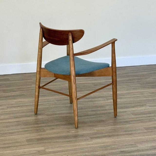 2000 - 2009 Mid-Century Danish Elm and Teak Lounge Chair For Sale - Image 5 of 9