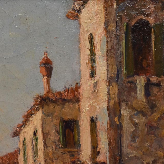 Victor Brugairolles, Venice with Gondola Painting, 20th Century, Oil on Canvas, Framed For Sale - Image 8 of 11