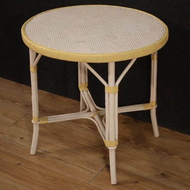 Italian Wicker Coffee Table, 1980s For Sale - Image 4 of 13