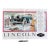 1928 Authentic French Vintage Lincoln Classic Car Advertisement, Not Matted: Double-Page Winter Ski Illustration For Sale