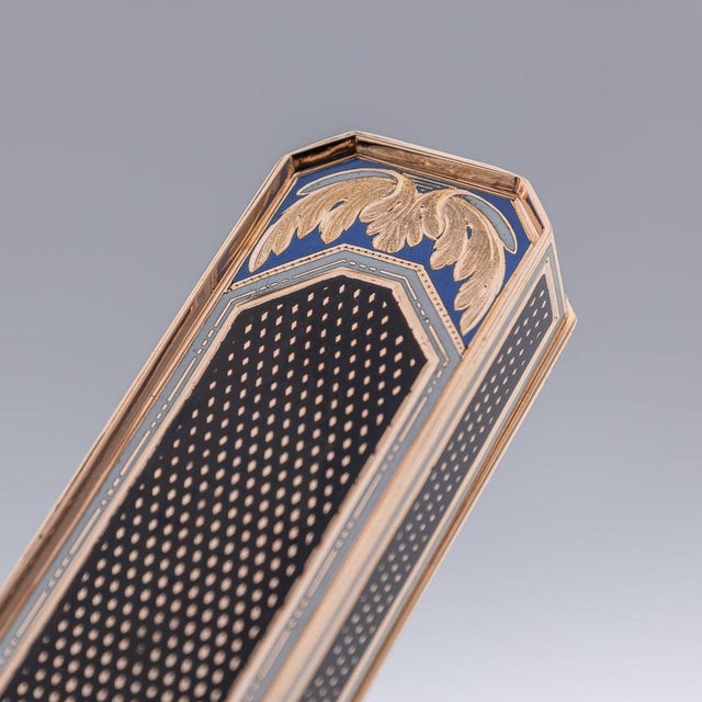 Antique 19th Century German Gold & Enamel Snuff Box from Freres Jordan, Hanau, 1800s For Sale - Image 15 of 17