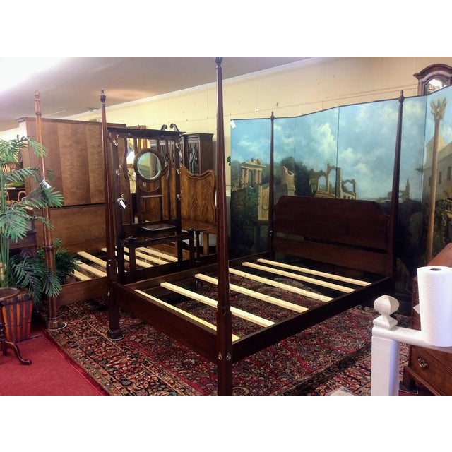 1990s Queen Size Poster Bed, Harden Furniture For Sale - Image 5 of 7