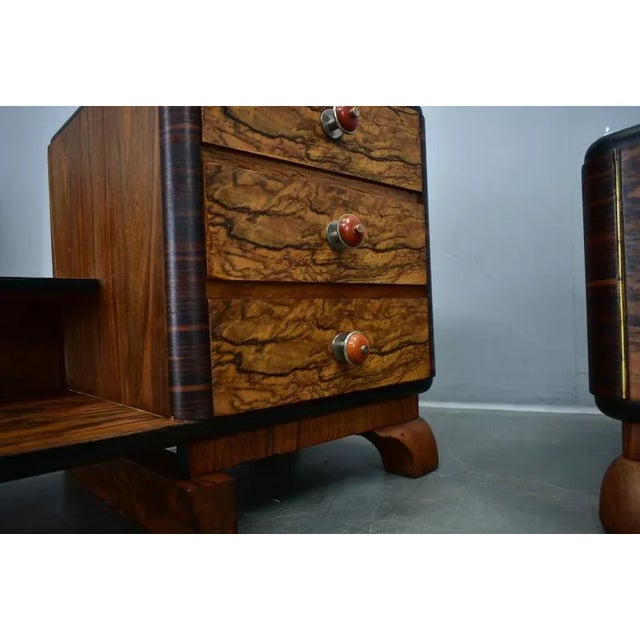 Vintage Art Deco Bedside Tables, 1935s, Set of 2 For Sale - Image 14 of 18