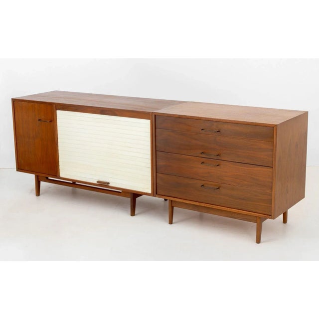 Jens Risom Design Jens Risom Walnut Credenza For Sale - Image 4 of 9