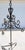 1920s Monumental 13-Light Mexican Hand-Forged Wrought Iron Floor Candelabra – Spanish Colonial Hacienda Style, 65” Tall For Sale - Image 5 of 18
