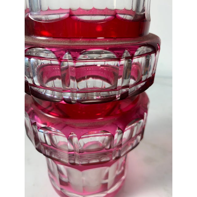 1947 Val Saint Lambert Bauhaus 'Ravenne' Vase by Charles Graffart For Sale - Image 9 of 11