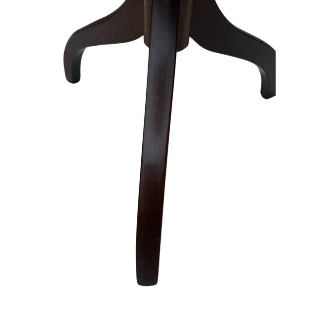 Wood Vintage Petite Georgian Revival Mahogany Wine Table For Sale - Image 7 of 9