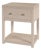 Nora 21 in. W Rectangular Wood 1 Drawer Small Nightstand with Lower Open Shelf, Antique Taupe For Sale