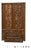 Brutalist MCM Lane Pueblo Walnut Armoire Dresser For Sale