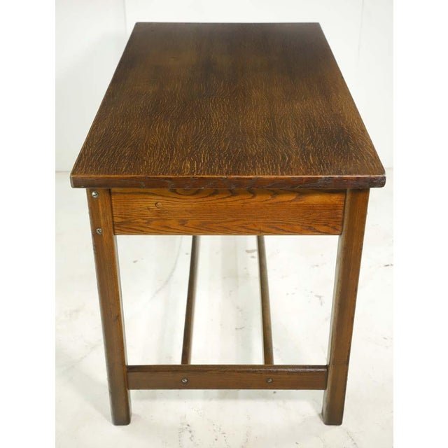 Mid 20th Century Restored Hamilton Counter Height Oak Work Table Chairish