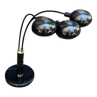 Black Enamel 3-Light Articulating Lamp For Sale