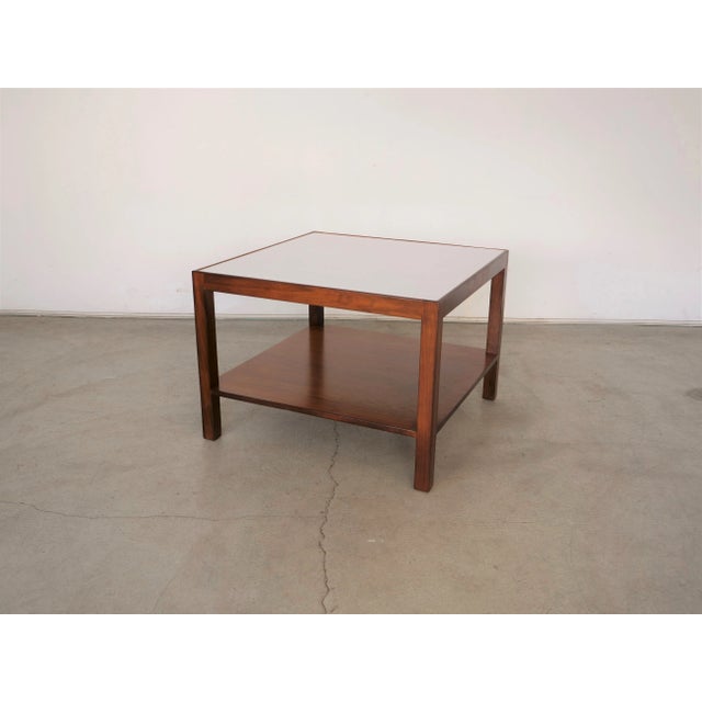 Mid-Century Modern 1960’s Mid-Century Modern Two-Tiered Walnut and White Formica Coffee Table For Sale - Image 3 of 12
