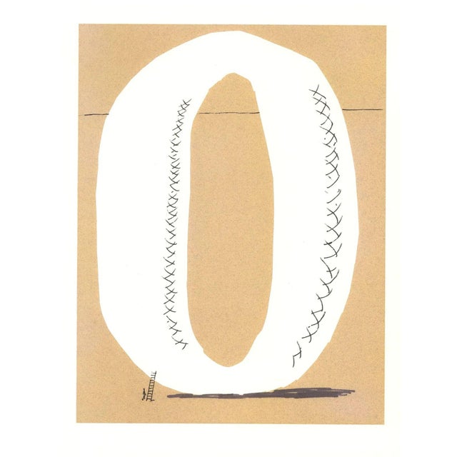 'O' from 'Hockney's Alphabet' By David Hockney 1991 Lithograph on Exhibition Fine Art Cartridge paper 38.4 x 46.4 cm...
