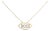 14K Yellow Gold Plated Silver 1/4 Cttw Diamond "Boss" Pendant Necklace - 18 Inch For Sale