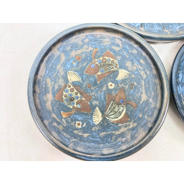 Vintage Wall Plates by Heinz Theo Dietz, 1970s, Set of 3 For Sale - Image 12 of 13