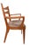 Heywood-Wakefield Mid Century Heywood Wakefield Cat's Eye Champagne Model Dining Height Arm Chair M 1553 C For Sale - Image 4 of 12