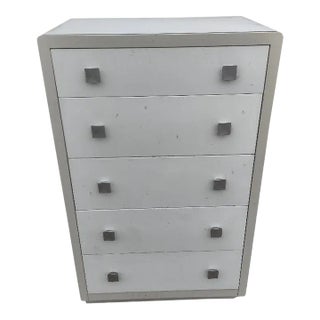 Bel Geddes Simmons Art Deco 5 Drawer Cabinet Dressers 1930’s Chest For Sale
