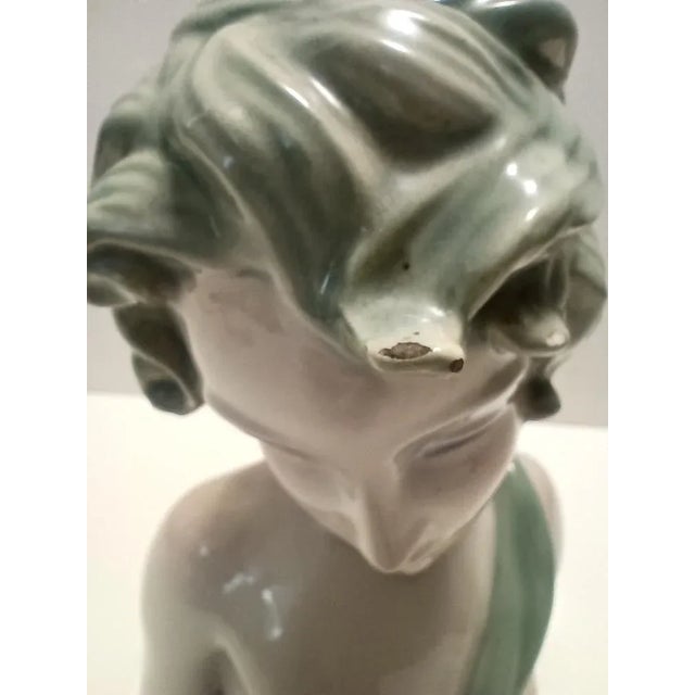 Painted and Polished Ceramic Female Bust by Clelia Bertetti, Italy, 1930s For Sale - Image 15 of 18