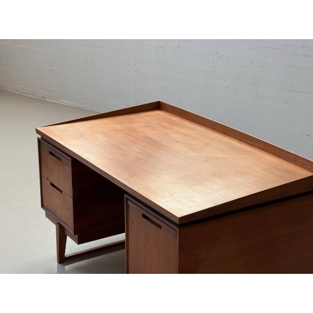 Mid-Century Desk in Walnut, 1960s For Sale - Image 13 of 18