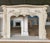 Lavish French Rococo Style Carved Fireplace Mantle with Floral Garland For Sale - Image 4 of 6