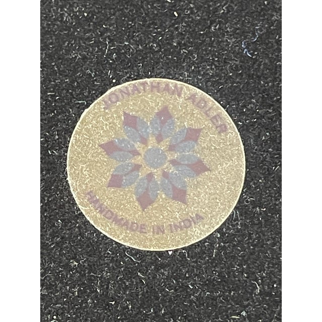 Jonathan Adler Talitha Starburst Nickel-Plated Metal Accent Table For Sale - Image 10 of 11