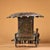 Large Vintage Bronze Chariot Sculpture - Asian Gold-Inlaid Horse & Carriage Statue With Inscriptions For Sale - Image 10 of 10