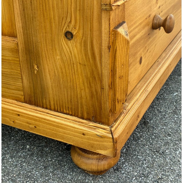 Wood Pine Central European Chest of Four Drawers For Sale - Image 7 of 16