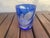 1960s Vintage Bohemia Cut to Clear Cobalt Blue Leaf Lowball Tumblers - Set of 4 For Sale - Image 5 of 7