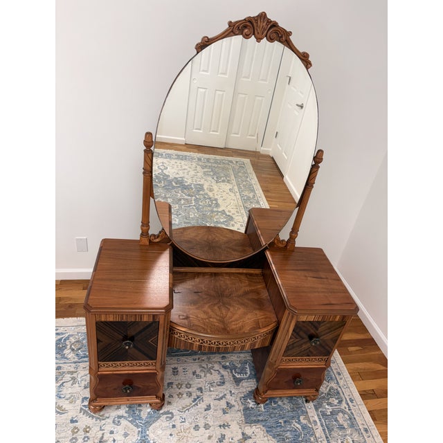 Early 20th Century Early 20th Century Hollywood Regency Vanity For Sale - Image 5 of 9