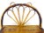 Wood Mid 20th Century Boho Chic Oval Wall Hanging Foldable Bamboo Rattan Double Shelf For Sale - Image 7 of 9