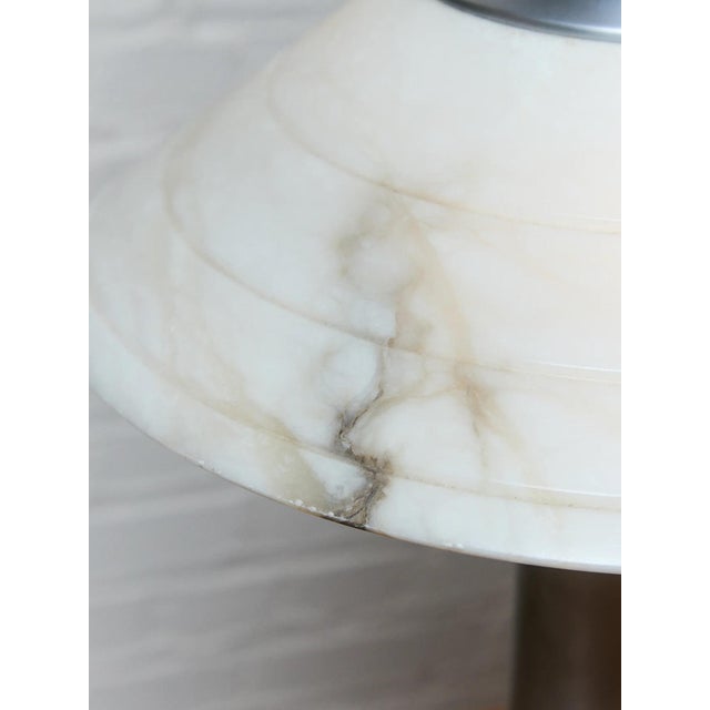 Mid 20th Century Art Deco Alabaster Shade Table Lamp by Boyd Lighting For Sale - Image 9 of 9