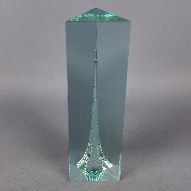 Crystal Obelisk Eiffel Tower from Desna, Czechia, 1980s For Sale - Image 14 of 14