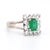 Vintage Emerald and Diamond Ring, 1970s For Sale - Image 3 of 10