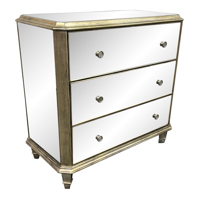 Ethan Allen Vivica Mirrored Chest of Drawers For Sale