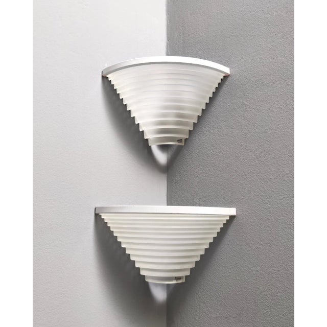 Vintage Egisto Corner Sconces by Angelo Mangiarotti for Artemide, 1980s, Set of 2 For Sale - Image 13 of 13