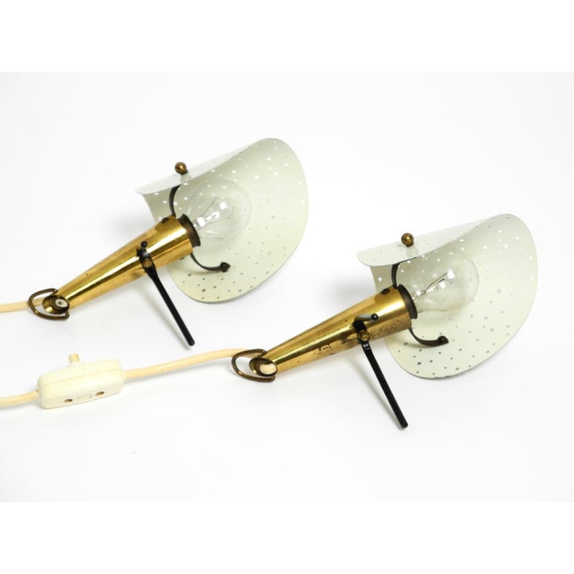 Mid-Century Modern Metal Brass Table Lamps by Ernest Igl for Hillebrand, 1950s, Set of 2 For Sale - Image 14 of 18