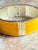 Vintage Lemon Yellow Enameled Metal Hinged Bangle Bracelet For Sale - Image 6 of 10