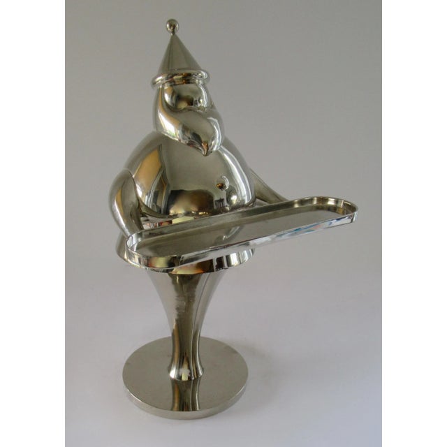 Large Pottery Barn Santa Baby Silver Art Deco Style Vintage Christmas